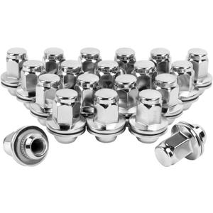 m14x1.5 Lug Nuts Set of 20 Compatible with Sequoia Landcruiser Tundra Lexus LX 1.85 Inch 7/8 22mm Hex Mag Washer Chrome Wheels Lug Nuts