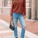 LILLUSORY Womens Long sleeve Sweaters Shirts Fall Tops (S)