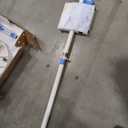 Design Small Rolling TV Cart for 24-48 Inches TV, Minimalist Modern TV Floor Stand on Wheels Fits Max VESA 200x200mm, V2 Portable Smart TV Cart, White, Master Series