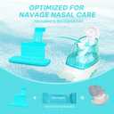 3 x FireAnt Silicone Salt Pads Refills Compatible with Navage Nasal Care, Reusable Saline Pods Replacement Accessories, Easy Operation (12 Pack - White 6 + Blue 6)