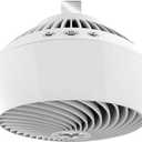 Vornado 560 Medium Air Circulator Floor Fan, 4-Speed, Quiet Fan for Bedroom, Office, Dorm Room, with Chrome Glide Bar Adjustable Tilt, Electric Cooling Fan, White
