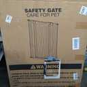 keny 51" Extra Tall Pet Gate, 29.7"-46" Wide Adjustable Cat Gate for Doorway, Hallway, Stairs, Auto-Close & Pressure Mounted, No Drilling, White