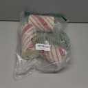 Baquler 3 Pcs Christmas Flameless Pillar Candles LED Candy Cane Peppermint Stripe Red and White Glitter Battery Operated Candles for Xmas Holiday Centerpiece Home Party Decor