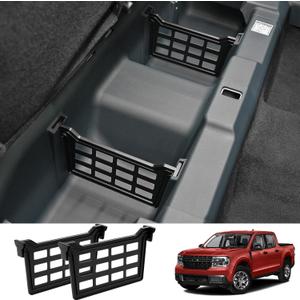 Mabett Rear Under Seat Dividers for Ford Maverick 2022-2025 Accessories, Rear UnderSeat Storage Space Dividers Organizer Accessories (2 PCS Fit Fuel Version)