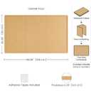 Fluxynara Large Felt Bulletin Board,59" x 35.4", Mustard Yellow