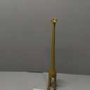 WallCharmers Gold Paper Towel Holder, Metal Toilet or Kitchen Paper Holder for Floor or Countertop, Gold Giraffe