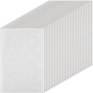 30pcs 7 Count Plastic Canvas Mesh Sheets, 2.5mm Grid Plastic Canvas Sheets, 11.81" x 7.87" Needlepoint Eye Mesh for Embroidery Crafting, Acrylic Yarn Crafting, Knit and Crochet DIY Projects 30 x 20cm