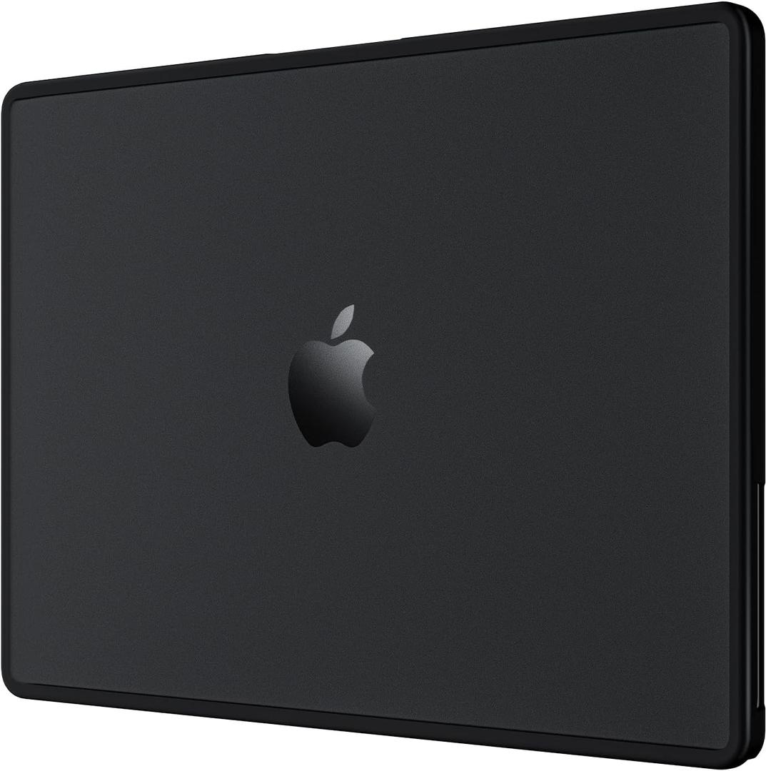 BlueSwan Anti-Cracking Hard Shell Case Compatible with MacBook Pro 16 inch, 2026 M4 M3 M2 M1 2025-2021 Pro/Max A3403 A3186 A2991 A2780 A2485, Anti-Fingerprint Soft TPU Bumper, Frosted Black