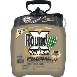 Roundup Ready-To-Use Extended Control Weed & Grass Killer Plus Weed Preventer II with Pump 'N Go 2, 1.33 gal