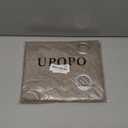 UPOPO Brown Cafe Curtains Privacy Kitchen Tier Curtains Over Sink Linen Textured 36 inch Length Mini Short Cabinet Caravan Bathroom Small Basement Half Window Curtain 2 Panels Grommet Top