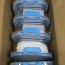 C CREST Glass Meal Prep Containers, [10 Pack] Glass Food Storage Containers with Lids, Airtight Bento Boxes, BPA Free & Leak Proof (10 Lids & 10 Containers)