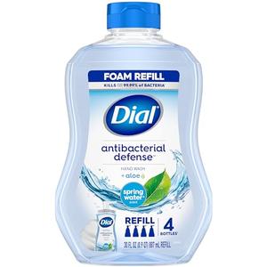 Dial Antibacterial Foaming Hand Wash Refill, Spring Water, 30 Ounce, Pack of 3