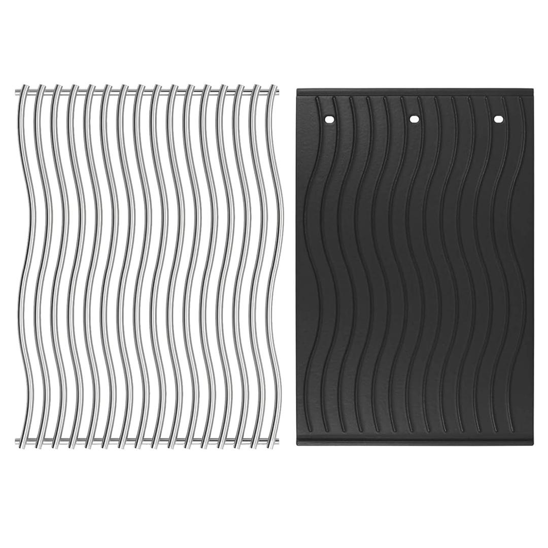 Cooking Grids and Reversible Griddle for Napoleon Rogue 425 Series Grill