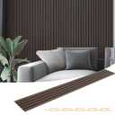 Art3d WPC Slat Wall Panels, 8-Pack 108 x 6 Inch 3D Wall Accents for Interior Wall Decor, Living Room, Bedroom,Walnut