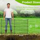 10 Panels No Dig Decorative Outdoor Garden Fence for Yard, 24 in(H) X 20 ft(L) Animal Barrier Fencing Rustproof Metal Wire Panel Border for Dog, Rabbits, and Patio Temporary Ground Stakes