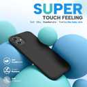 Miracase Designed for iPhone 11 Phone Case, with Screen Protector, Liquid Silicone Gel Rubber Full Body Drop Protection Shockproof Cover Phone Case for iPhone 11 6.1 inch, Black