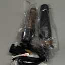 Round Hair Blow Dryer Brush - 1.2 Inch Ceramic Barrel Hair Dryer Brush for Short/Middle Hair, One Step Drying, Volumizing, Straightening and Styling, Negative Ionic Dryer Brush (Black-Golden, 1.2)