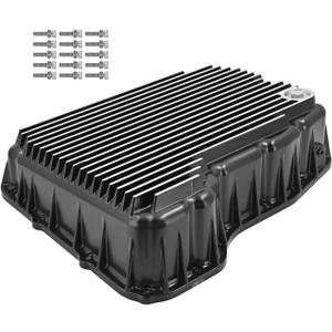 228052110 Transmission Oil Pan Fits for Ram 2500/3500 2007-2021 | 6.7L 68RFE Transmission, Heavy Duty Aluminum Oil Pan (Brushed)