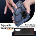 Eastcoo Magnetic Case Compatible with Samsung Galaxy A26 Case with Stand [Compatible with MagSafe] Military Drop Protection Shockproof Durable Soft TPU PC Cover for Men Women Blue