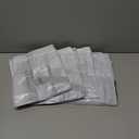 Clear Storage Bags with Zipper, Halloween & Christmas Wreath Storage Container, Large Square Gift Bag Organizer, Garland Decor Organizer, Wreath Carrier Case 25" 4-Pack