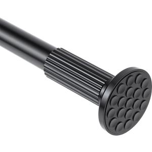 Heavy-duty Tension Curtain Rod, 47-126 Inch,Spring Closet Rod, for Windows or Shower, Easy to Install, No Drilling, No Rust, for Bathroom, Rod Diameter 1.26 Inches 32TD47-126-N-BLK