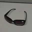 JM Classic Bifocal Reading Sunglasses for Women Vintage Reader Glasses Outdoor UV Protection Black +2.5