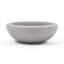 ARBORA 21" Santorini Bowl Polyresin Indoor and Outdoor Planter with Stone Blend Concrete Gray Finish - Durable, Weatherproof, Lightweight, Large Plant Pot for Patio, Garden, Deck, Entryway