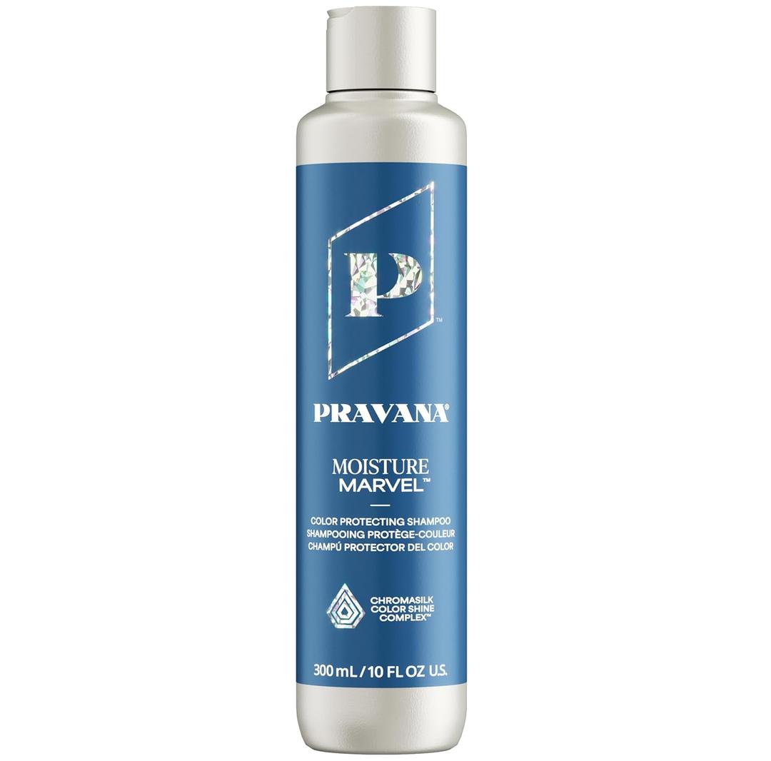Pravana Moisture Marvel Shampoo | Nourishes, Hydrates, Moisturizes | For Dry, Color Treated Hair | Hyaluronic Acid Formula | Chromasilk Enhances Shine & Protection | Vegan Cruelty-Free | Paraben Free