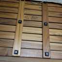 Utoplike (24"x18") Teak Wood Bath Mat, Shower Mats for Bathroom, Large for Spa Home or Outdoor