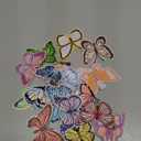Tigeen 48 Pcs Butterfly Bulk Iron on Patches Embroidered Sew Applique Repair Patch Butterfly Patch for Clothing Hats DIY Accessory for Backpack Pants T-Shirt Jacket Bags Dress Jeans