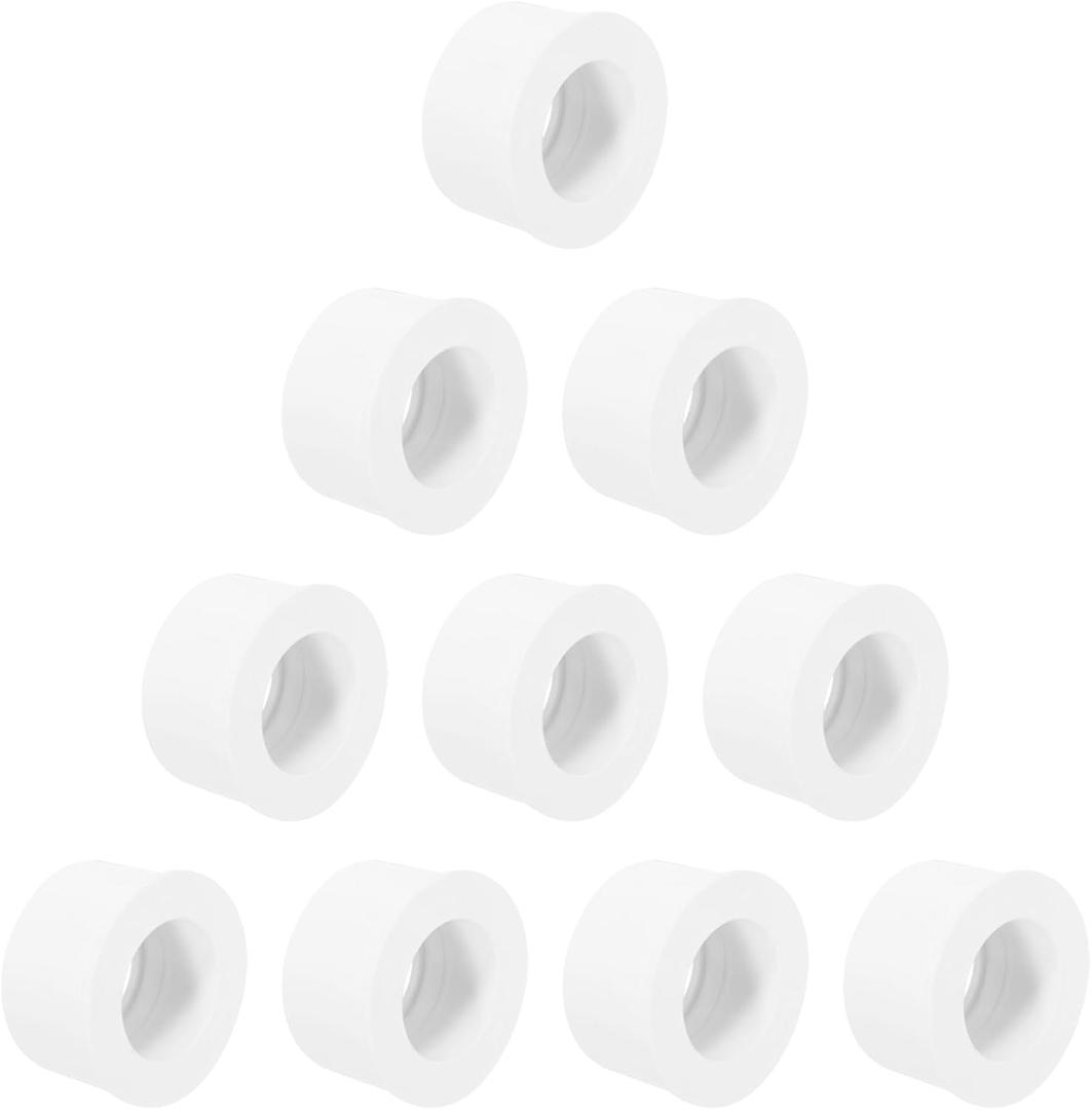 uxcell 10 Pcs PVC DWV Reducer Bushing 2" x 1-1/2"(Socket x Socket) Thread Coupling Connectors PVC Pipe Reducer Adapter Fitting for Pipe Connecting Home Sewer Plumbing, White
