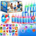 Crafts Kits Toys - Birthday Gifts for Girls & Boys 6-12, 25 Molds 20 Colors Magic Water Elf Toy Kit, Aqua Fairy Water Gel Kit for Kids, DIY Squishy Maker, Make Your Own Water Pets