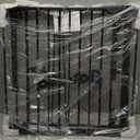 Babelio 71" Extra Wide Baby Gate, 30" Tall Auto Close Dog Fence for Stairs Kitchen Doorways Fireplace, Hardware Mounted Pet Gate Indoor, Foldable 3 Metal Panels, Black