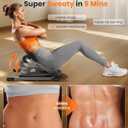 Niceday Ab Workout Equipment, Ab Machine for Stomach Workout, Ab Trainer Machine for Home, Ab Crunch Machine for Home Exercise, Sit Up Machine with 330 LBS Weight Capacity with Resistance Bands