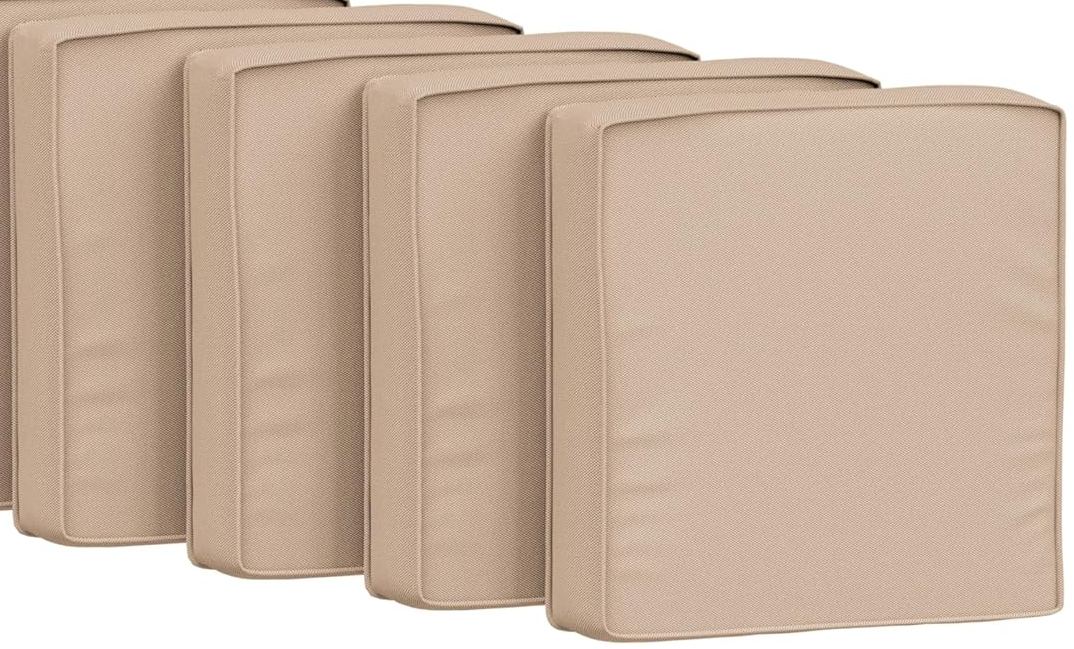 4 Pcs Outdoor Cushion Covers Patio Cushion Slipcovers Replacement Splash Proof with Zipper for Outdoor Furniture, Patio Sofa Couch, 25"