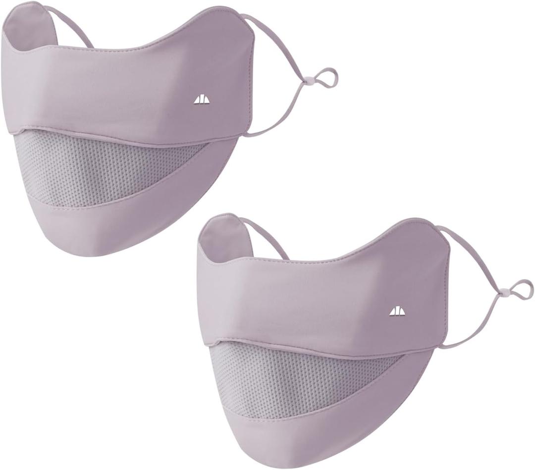 Winter UV Face Mask Windproof Breathable Washable Sun Protection Face Shield for Men Women Running Cycling Hiking Working (pink)