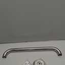 16 Inch Stainless Steel Shower Grab Bar, ZUEXT Chrome Shower Handle, Bathroom Balance Bar, Safety Hand Rail Support Bar for Handicap Elderly Injury, Senior Assist Bath Tub Wall Concealed Mount Handle