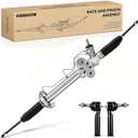 Hydraulic Power Steering Rack and Pinion Compatible with 2007-2013 Chevrolet Silverado 1500, GMC Sierra 1500 with Outer Tie Rod Ends