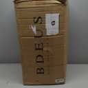 BDEUS Dual Layer 5 Inch Memory Foam Mattress Topper King Size, 2 Inch Gel Memory Foam Plus 3 Inch 1450 GSM Down Alternative Quilted Pillow Top Mattress Pad Cover,Dark Gray