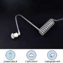 Earpiece Headset Replacement for Motorola Radio BPR40 CLS1110 CLS1410 CP110 CP185 CP200D DEP450 DLR1020 DLR1060 PR400 RDM2070D RDU4100 RDU4160D RDV5100 RMM2050 RMU2040 RMV2080 2-pin Air Tube