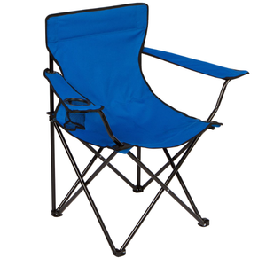 Trademark Innovations Folding Outdoor Beach Camp Chair, 18" L x 31" W x 32" H, Dark Green and blue, 2 pcs