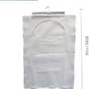 Hanging Mesh Laundry Hamper (30in*20in*2in) Large Dirty Clothes Bag, Can Be Used Behind The Door & Closet & Caravan& Bathroom (White)