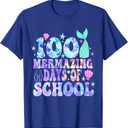 100 Mermazing Days Of School 100th Day Of School Mermaid T-Shirt, Medium