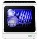 EUHOMY Countertop Dishwasher Portable, 6 Programs with 40 dB, No Hookup