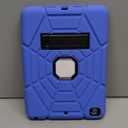 Grifobes for iPad 6th/5th Generation Cases 2018/2017, for iPad Air 2 Case 2014 9.7 inch, Heavy Duty Shockproof Rugged Protective i Pad 5 6 Gen 9.7" Case with Stand (Blue+Black)