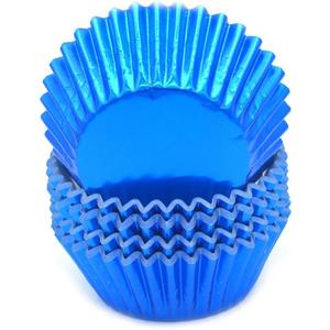 3 x Standard Blue Foil Cupcake Liners Muffin Baking Cups for Party and More, 100-Count