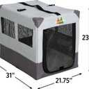 MidWest Homes for Pets Canine Camper Sportable, 30-inch Portable Tent Crate for Dogs, Soft-Sided, Folding Frame, Mesh Windows, Zip Door, Water-Resistant, Includes Pad