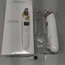 Pore Vacuum, USB Rechargeable Blackhead Remover Vacuum,3 Levels Adjustable Pore Vacuum Blackhead Remover, with 5 Suction Power,6 Probes,Face Vacuum Pore Cleanser for Women & Men-Gold