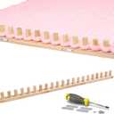 42 Chunky Knitting Blanket Loom - Custom Thick Yarn Knitting Loom, Foldable and Portable Chunky Blankets Extra Large Loom