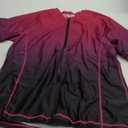 Tournesol Women's Rash Guard Short Sleeve Swim Shirt Zip Front Swim Top UV Sun Protection Swimsuit Top No Bra (X-Large, Pink Black Gradient)